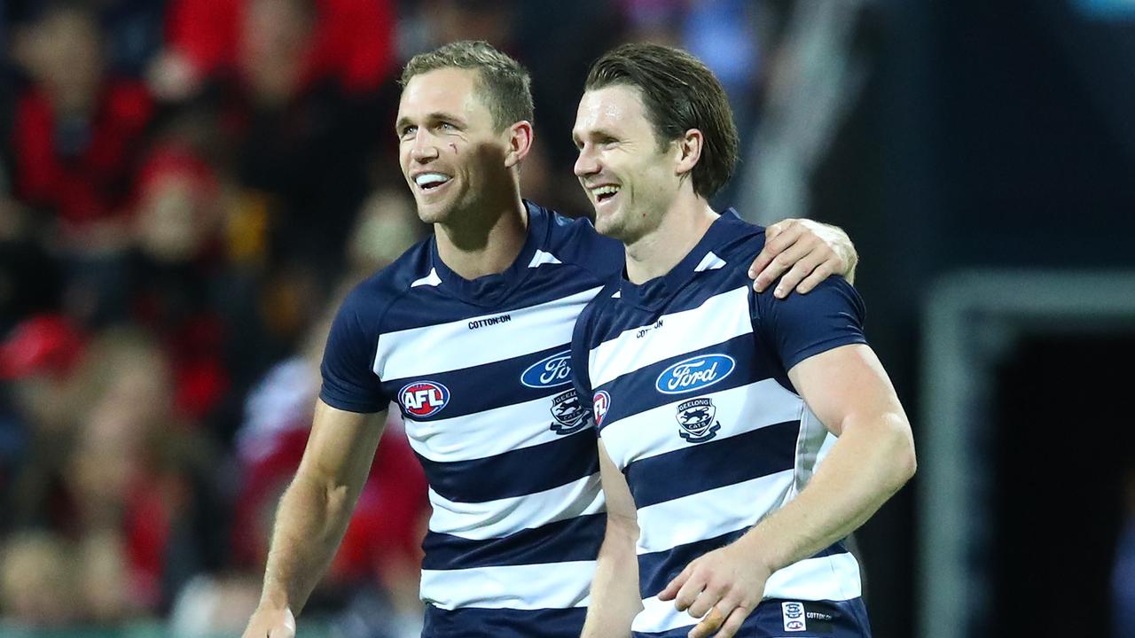 Teammates Joel Selwood and Patrick Dangerfield of the Cats both had strong PPM output in the JLT series