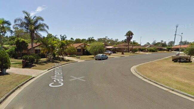 Catherine Crescent Ballina where a cyclist was hit by a Toyota HiLux in a hit and run.