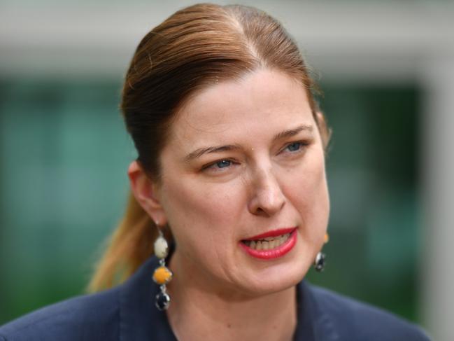 Shadow Minister for Ageing Julie Collins at a press conference on aged care at Parliament House in Canberra, Monday, November 25, 2019. (AAP Image/Mick Tsikas) NO ARCHIVING