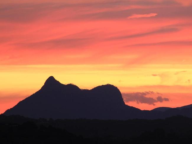 Bruce Westerlund captured this divine view of Wollumbin from Bilambil Heights.