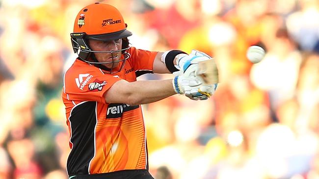 Ian Bell was given an early life, but top scored for the Scorchers with 61.