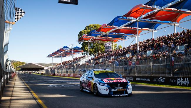 Jamie Whincup’s #88 Red Bull Holden at last year’s Superloop 500. Picture: Daniel Kalisz/Getty Images