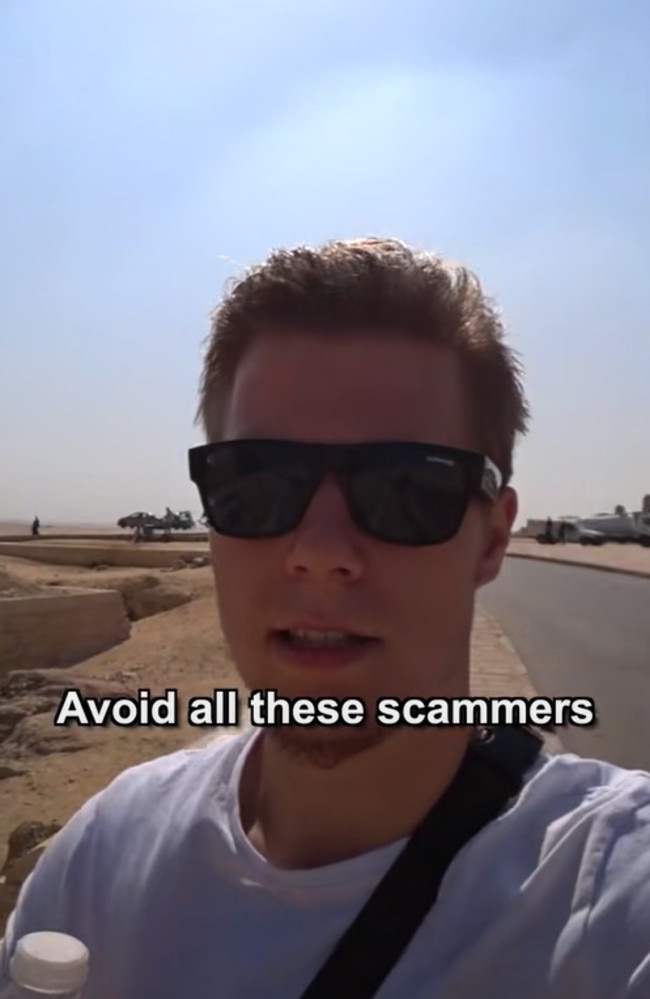 YouTuber and travel influencer Kurt Caz shared a clip advising fellow tourists ‘to avoid all the scammers’. Picture: TikTok/kurtcaz
