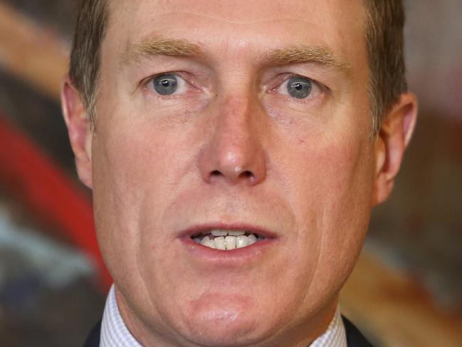 Australian Attorney-General Christian Porter speaks to the media during a press conference following the launch of Elder Abuse Action Australia at New South Wales' Seniors Rights Service, in Sydney, June 14, 2018. (AAP Image/Paul Braven) NO ARCHIVING