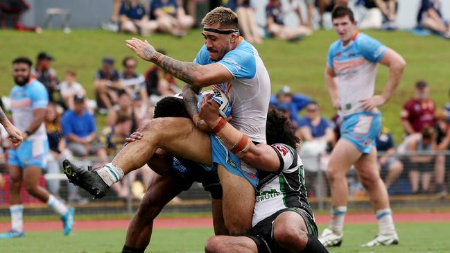 Northern Pride v Townsville Blackhawks trial game at Barlow Park. Pride's Nick Lui Toso. PICTURE: STEWART McLEAN