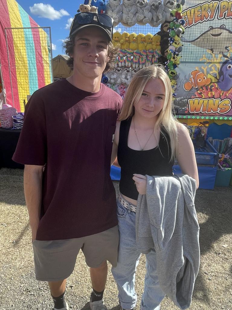 Harry Hodgson and Sapphire Rose enjoyed the 2023 Bundaberg Show.