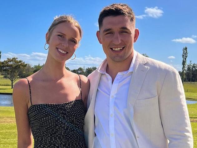 Taylah Cratchley and Sydney Roosters enforcer Victor Radley.