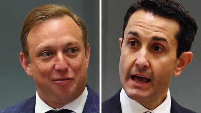 Queensland Premier Steven Miles and Opposition Leader David Crisafulli. Picture: NewsWire