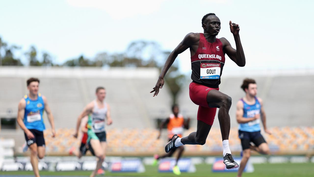 Gout Gout will be a sprinter to watch in the U20 100m. Picture: Cameron Spencer/Getty Images