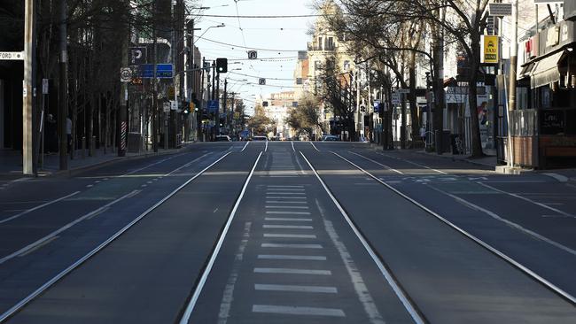 Once-thriving retail precinct Chapel St has been hit hard by restrictions. Picture: Daniel Pockett/Getty Images.