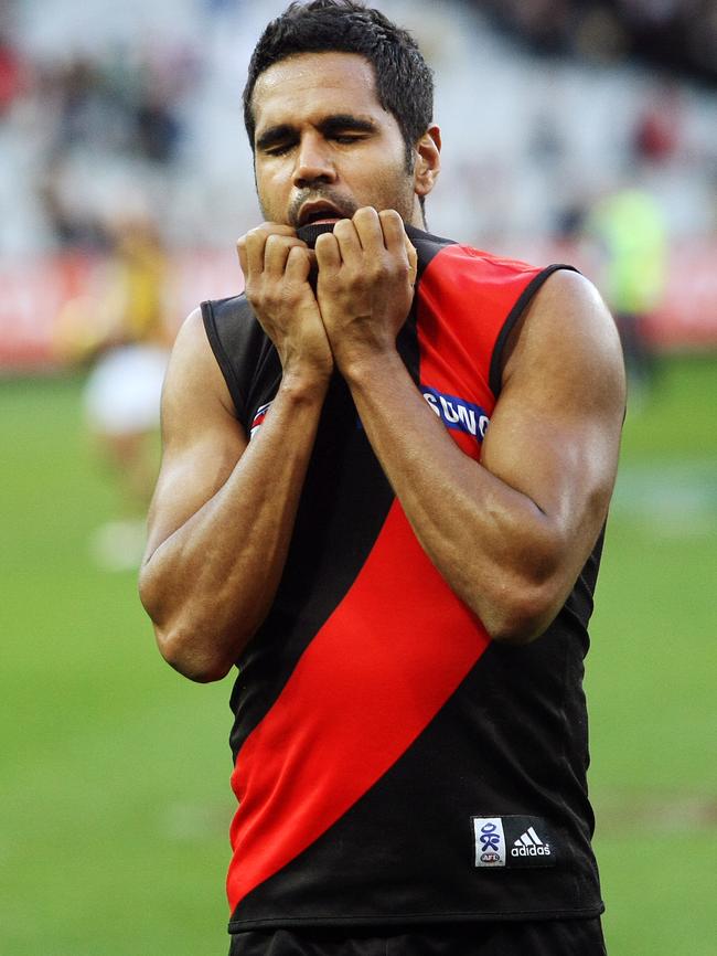 Andrew Lovett after his team lost against Richmond in 2009.