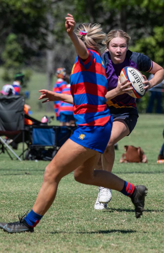 Selena Worsley Cup Game 2. Downlands first VII vs Glennie 18S. 2024 OCallaghan Cup day at Downlands College.Photo by Nev Madsen