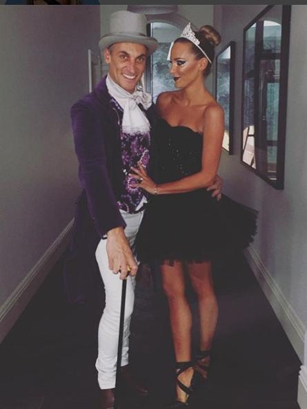 Antony Catalano dressed as Willy Wonka with wife Stefanie Catalano. Picture: Instagram/stefaniecatalano