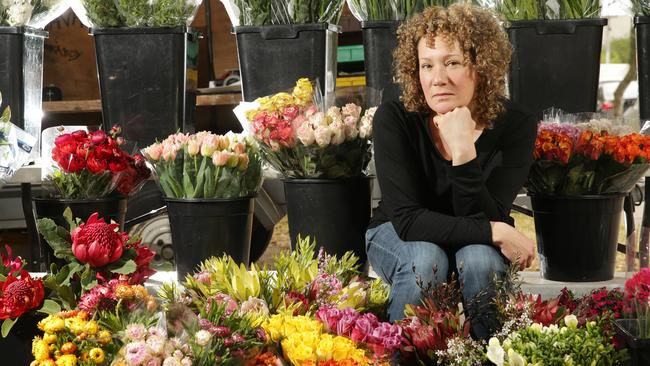 Devastated stall operator Lisa Marmur says the iconic flower shop has been in Caulfield Park since she was a kid. Picture: Norm Oorloff