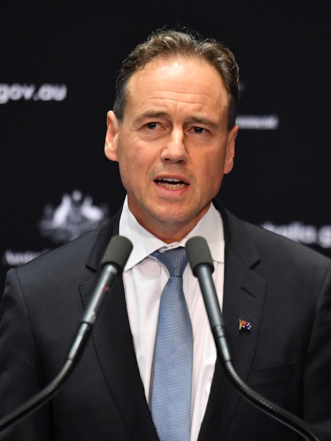 Minister for Health Greg Hunt.