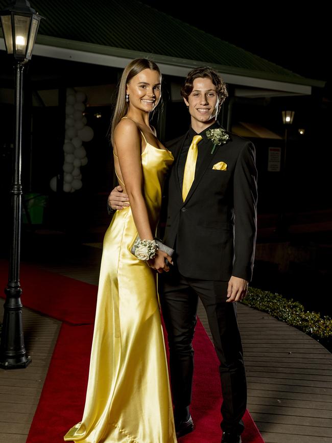 Formal for year 12 students from Emmanuel College. Ruby Irvine and Dustin Taylor . Picture: Jerad Williams