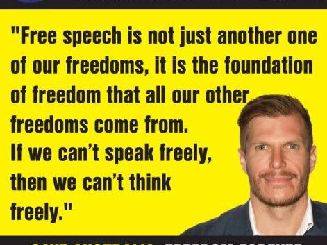 A campaign ad for Ingram Spencer spruiking the importance of freedom of speech.