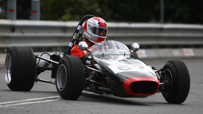 Speed on Tweed classic car racing event held in and around the streets of Murwillumbah. Mark Hulst and his Brabham Dolphin