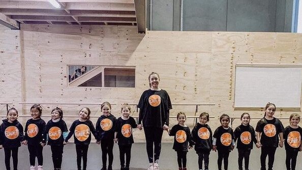 Chloe Jobson from Main St Funk Epping with some of her young students.