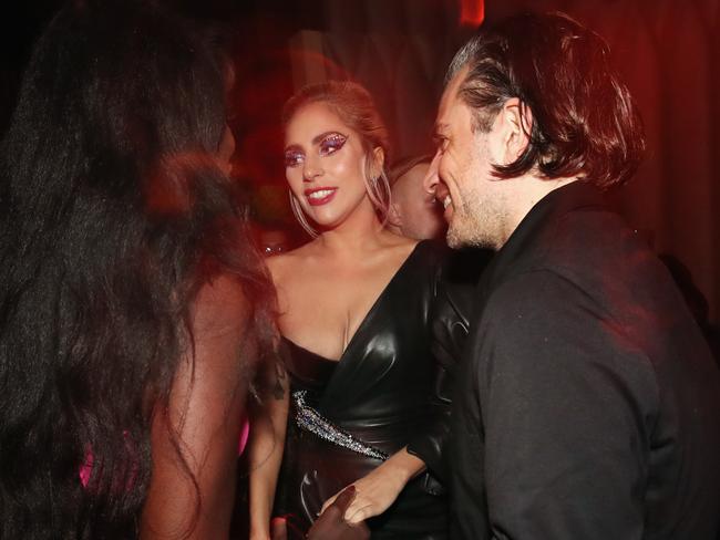 Lady Gaga and rumoured new boyfriend Christian Carino attend Interscope’s Grammy after-party. Picture: Getty