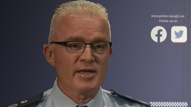 Deputy Commissioner Mal Lanyon speaks about the Palestine protest at the Sydney Opera House. Picture: Supplied