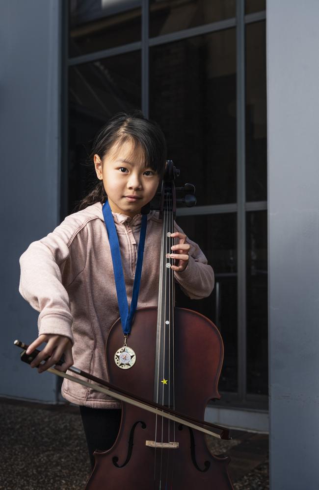 Milley Chai of Middle Ridge State School won the All-Age graded string solo preliminary section of the 78th City of Toowoomba Eisteddfod at The Empire, Friday, July 26, 2024. Picture: Kevin Farmer