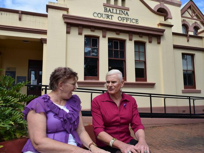 Guest speaker Emily Finch (right) and Ballina deputy registrar Denise Dawe at the International Women's Day lunch in Ballina on Tuesday. Picture: Rebecca Fist