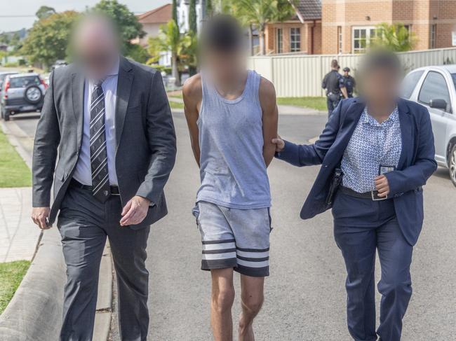 24/04/2024: A JCTT involving NSW, AFP and ASIO officers executed warrants and made arrests in Sydney. PIC: NSW Police Media