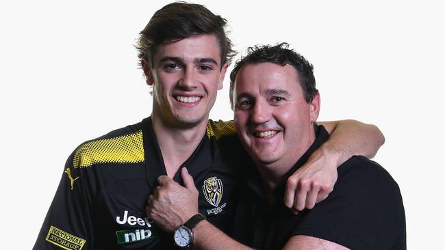 The Tigers will be hoping Patrick Naish can improve on his father Chris’ legacy at the club. Picture: Getty Images