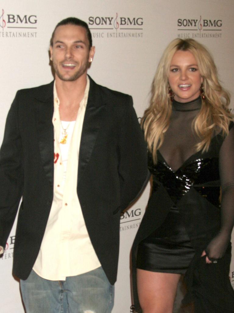 With former boyfriend, Kevin Federline, the father of her two sons. Picture: FilmMagic