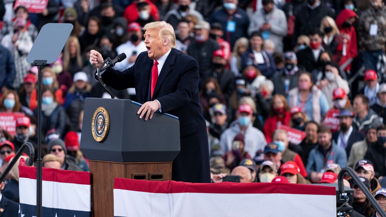 Trump Holds Campaign Rally In New Hampshire | Sky News Australia