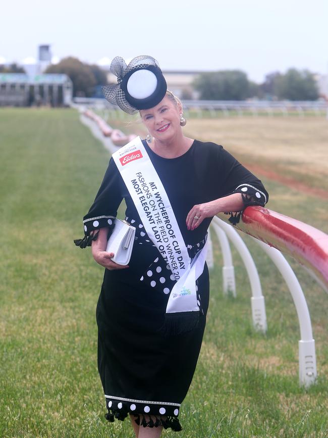 Most Elegant Lady of the Day Carly Crouch.