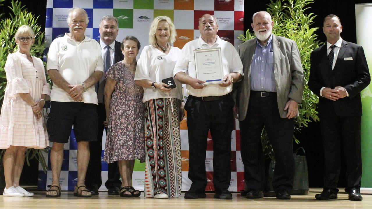 Unity Drummers inc were named the Community Group of the Year Award at the 2024 Bundaberg Australia Day Awards.