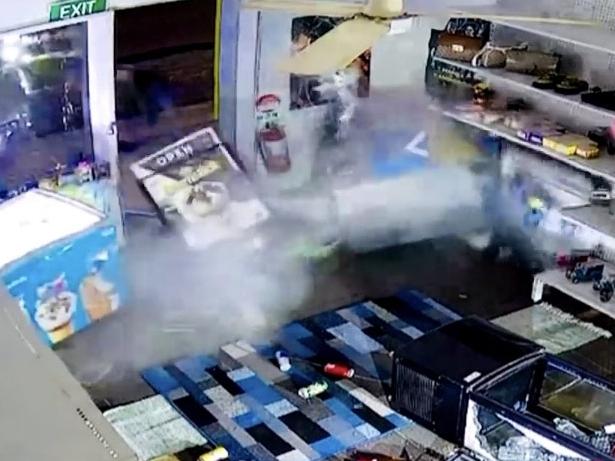 Strike Force Weemala detectives are investigating two incidents, including the theft of an ATM from a tobacconist on Myall Rd, Tea Gardens on March 16, 2024. Picture: NBN News.