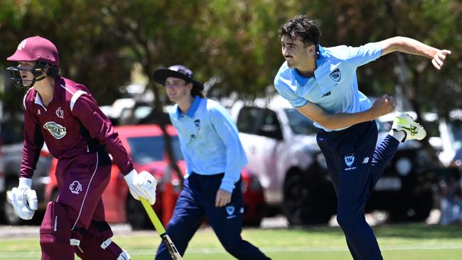 Ryan Cattle bowled well for NSW Country. Picture: Cricket Australia