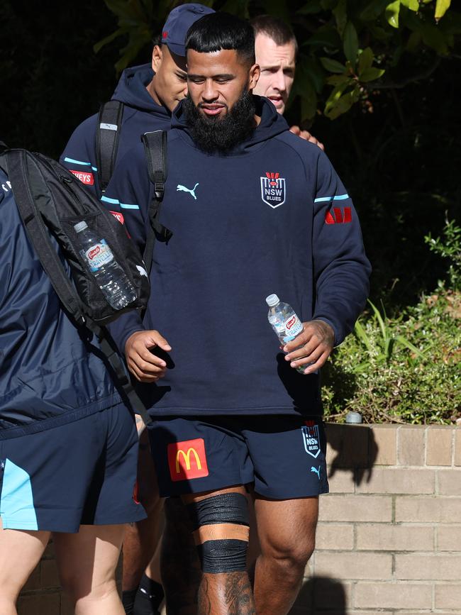 Payne Haas at the NSW Blues training camp. Picture: Rohan Kelly