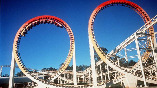 The Thunderbolt at Dreamworld was once the fastest and longest roller coaster in Australia. Picture: Supplied