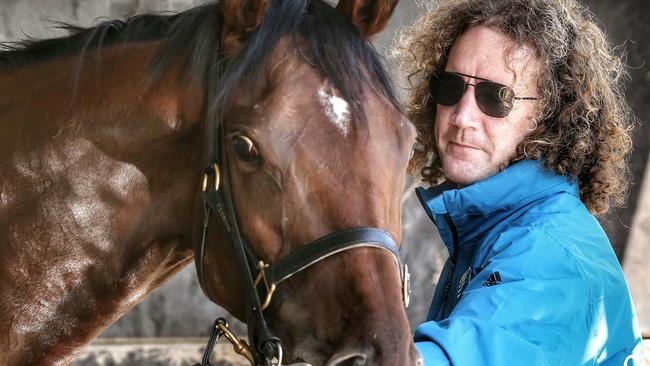 Ciaron Maher with his Melbourne Cup runner Jameka.