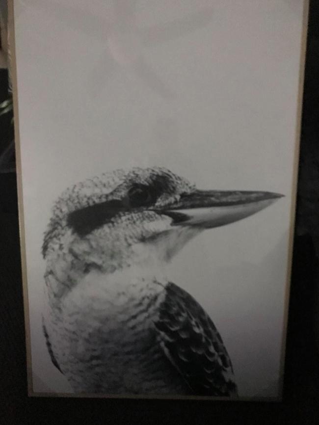 Another Kmart shopper shared a before photo of a kookaburra painting. Picture: Facebook/Kmart Hacks &amp; Decor