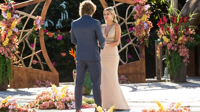 After putting her heart on the line, finalist Sophie Tieman also walked away single. Picture: Channel 10.