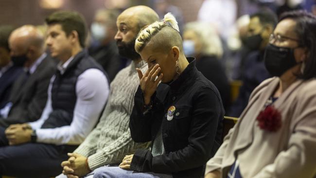 A vigil is held at Saint Peter's Catholic Church, following the stabbing of UK Conservative MP Sir David Amess. Picture: Getty