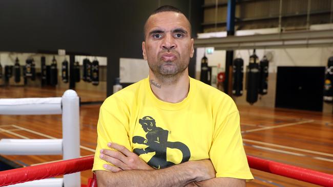 Anthony Mundine has confirmed he won’t stand for the Australian national anthem when he fights Jeff Horn. Picture: Richard Gosling