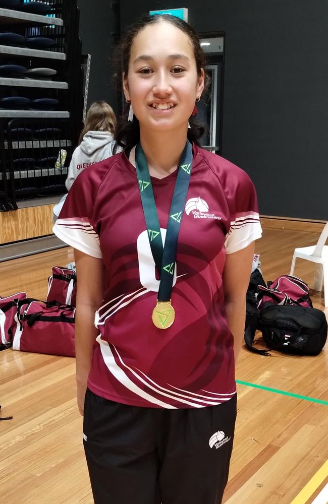 Isabella Franklin is set to play volleyball for Australia. Picture: Contributed