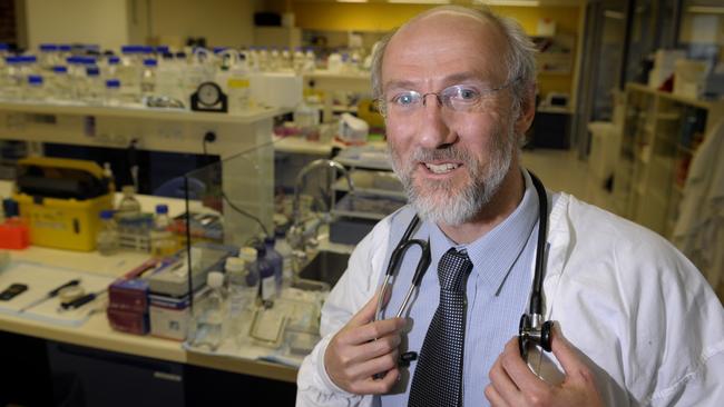 Professor Karlheinz Peter in the lab at the Baker Heart and Institute.