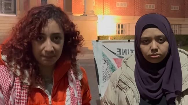 Adelaide University Gaza Solidarity Encampment organisers  Melak Khaleel and Habibah Jaghoori