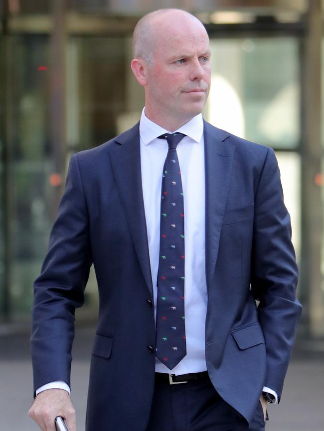 AMP head of investment platforms John Keating leaves royal commission. (Pic: Stuart McEvoy/The Australian)