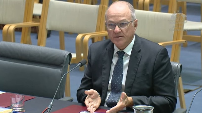 PwC’s former chief executive, Tom Seymour, appearing before the Parliamentary Joint Committee on Corporations and Financial services.