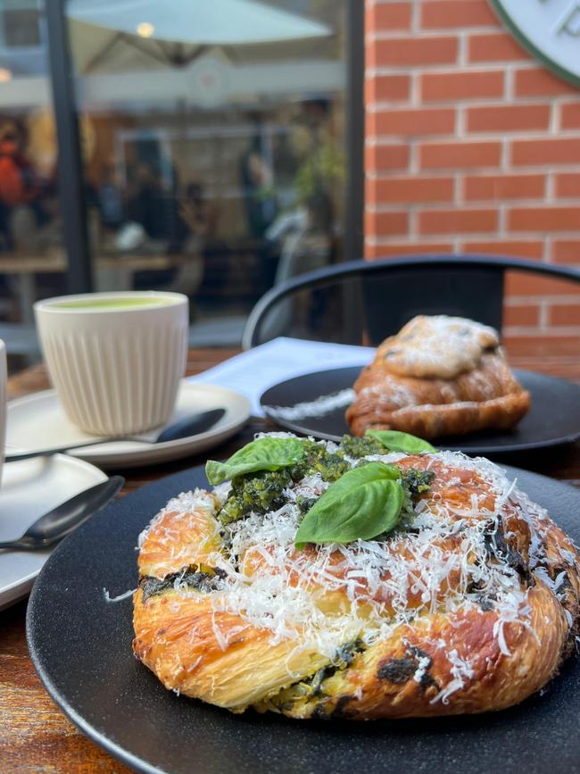 One of Happy Larry’s tasty kale and pesto pastries. Picture: Supplied