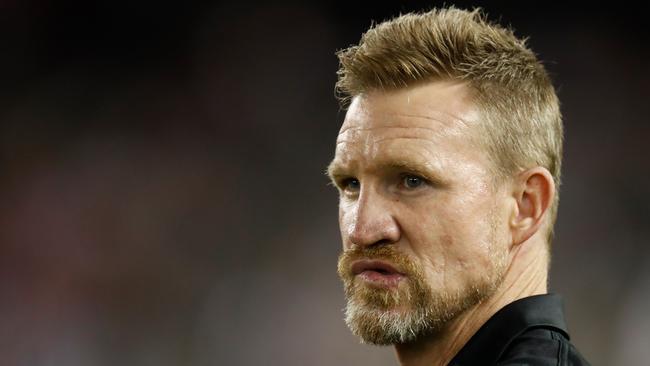 Nathan Buckley has some ‘what ifs’ about his life in footy. Picture: Michael Willson/AFL Photos