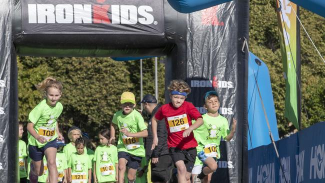 IRONKIDS Tasmania race start at PW1. Picture: Chris Kidd